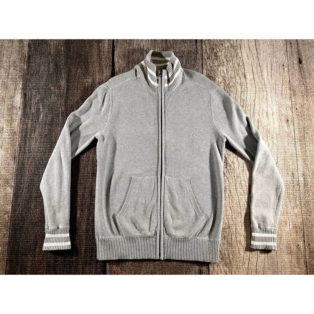 Polo Jeans Co Ralph Lauren Mens Knit Long Sleeve Grey Cardigan Sweater Medium